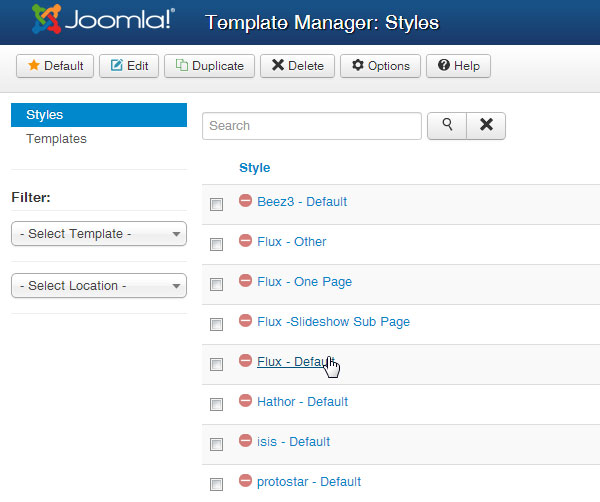 joomla templates styles